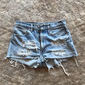 Levi’s High Waisted Shorts